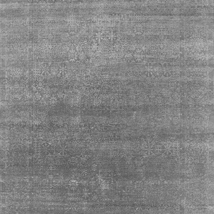 Machine Washable Oriental Gray Industrial Rug, wshurb2613gry