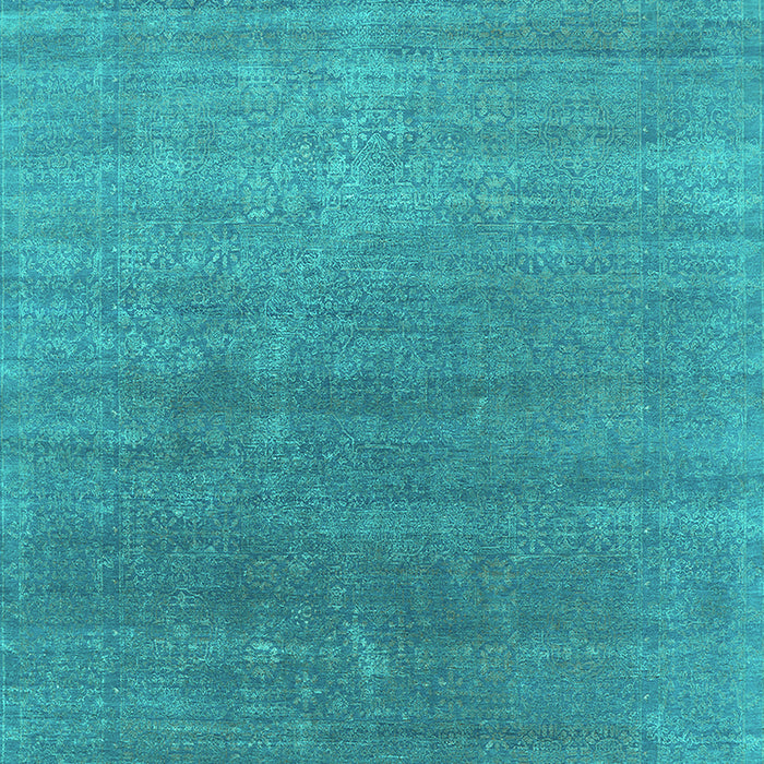 Machine Washable Oriental Turquoise Industrial Area Rugs, wshurb2613turq