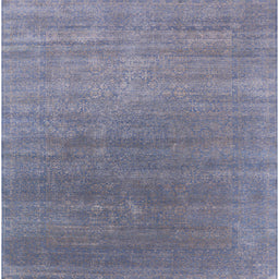 Square Machine Washable Industrial Modern Purple Rug, wshurb2613