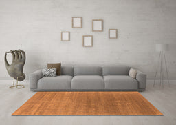 Machine Washable Oriental Orange Industrial Area Rugs in a Living Room, wshurb2613org