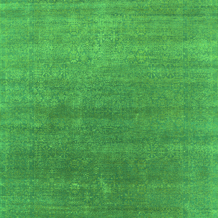 Machine Washable Oriental Green Industrial Area Rugs, wshurb2613grn