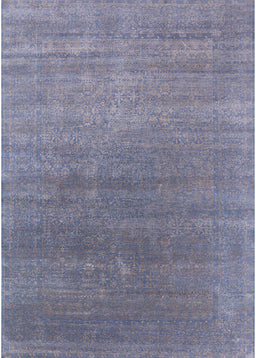 Mid-Century Modern Purple Oriental Rug, urb2613