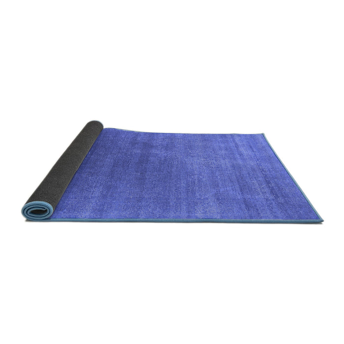 Sideview of Oriental Blue Industrial Rug, urb2613blu