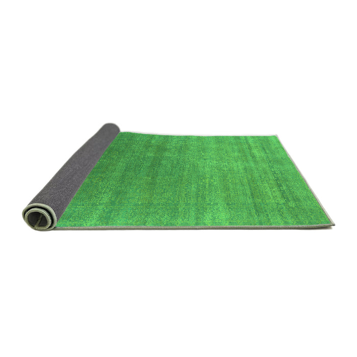 Sideview of Oriental Green Industrial Rug, urb2613grn