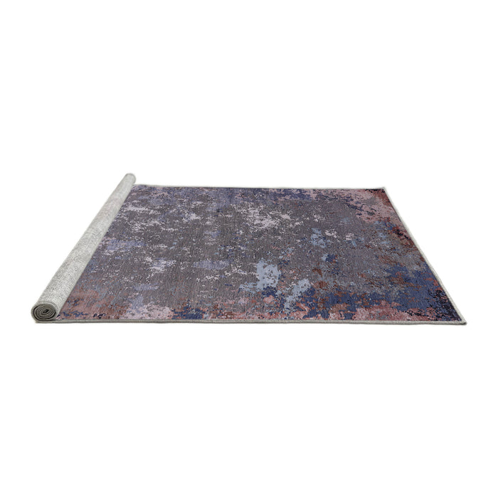 Sideview of Machine Washable Industrial Modern Grape Purple Rug, wshurb2614