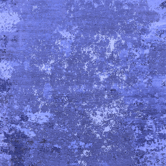 Machine Washable Oriental Blue Industrial Rug, wshurb2614blu