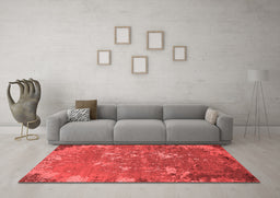 Industrial Red Washable Rugs