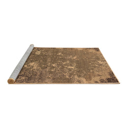Sideview of Machine Washable Oriental Brown Industrial Rug, wshurb2614brn