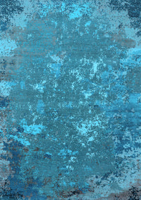 Oriental Light Blue Industrial Rug, urb2614lblu