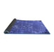 Sideview of Oriental Blue Industrial Rug, urb2614blu