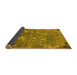 Sideview of Oriental Yellow Industrial Rug, urb2614yw