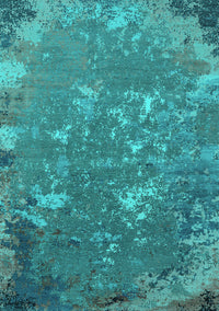 Oriental Turquoise Industrial Rug, urb2614turq