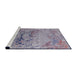 Sideview of Machine Washable Industrial Modern Viola Purple Rug, wshurb2615