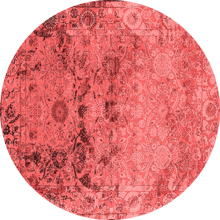 Machine Washable Oriental Red Industrial Rug, wshurb2615red