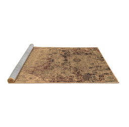 Sideview of Machine Washable Oriental Brown Industrial Rug, wshurb2615brn