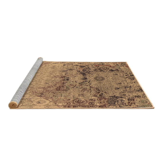 Sideview of Machine Washable Oriental Brown Industrial Rug, wshurb2615brn