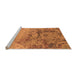 Sideview of Machine Washable Oriental Orange Industrial Area Rugs, wshurb2615org