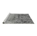 Sideview of Machine Washable Oriental Gray Industrial Rug, wshurb2615gry