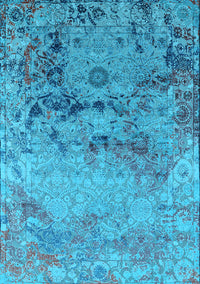 Oriental Light Blue Industrial Rug, urb2615lblu