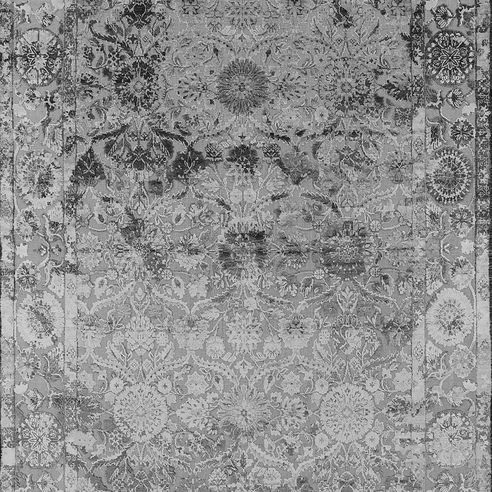 Machine Washable Oriental Gray Industrial Rug, wshurb2615gry