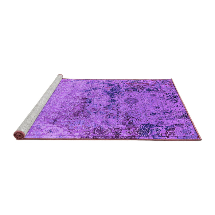 Sideview of Machine Washable Oriental Purple Industrial Area Rugs, wshurb2615pur