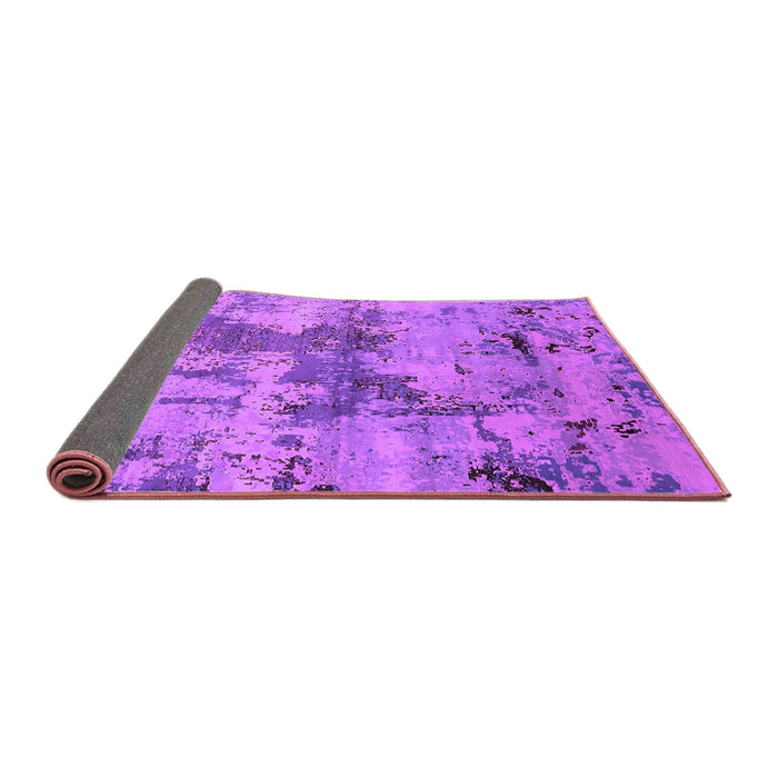 Sideview of Oriental Purple Industrial Rug, urb2616pur