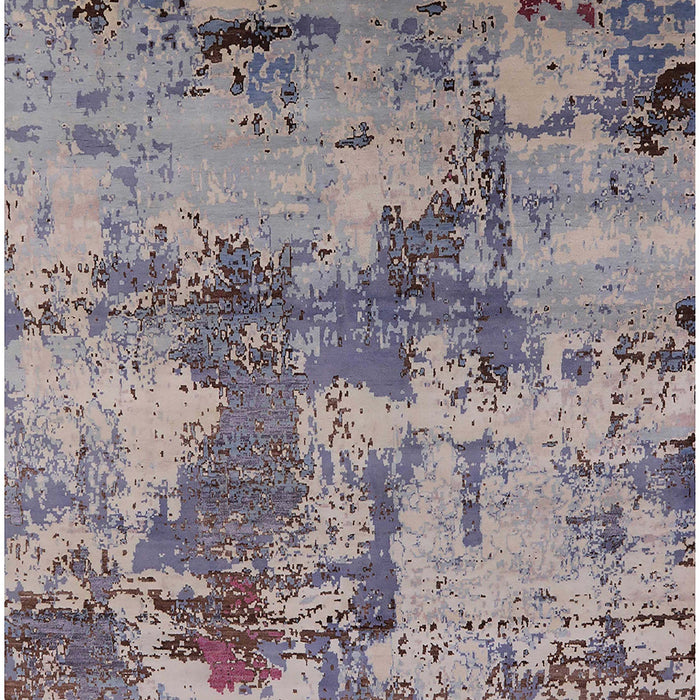 Machine Washable Industrial Modern Silver Pink Rug, wshurb2616