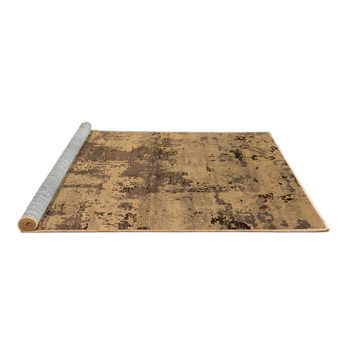 Sideview of Machine Washable Oriental Brown Industrial Rug, wshurb2616brn