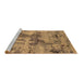 Sideview of Machine Washable Oriental Brown Industrial Rug, wshurb2616brn