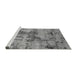 Sideview of Machine Washable Oriental Gray Industrial Rug, wshurb2616gry