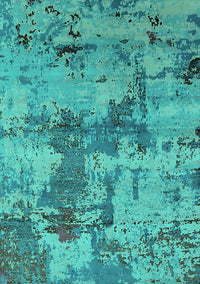 Oriental Turquoise Industrial Rug, urb2616turq