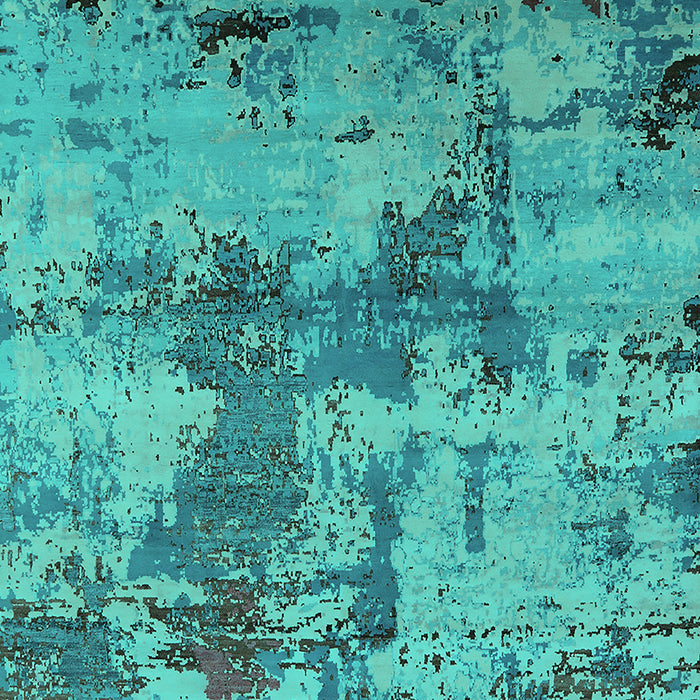 Oriental Turquoise Industrial Rug, urb2616turq