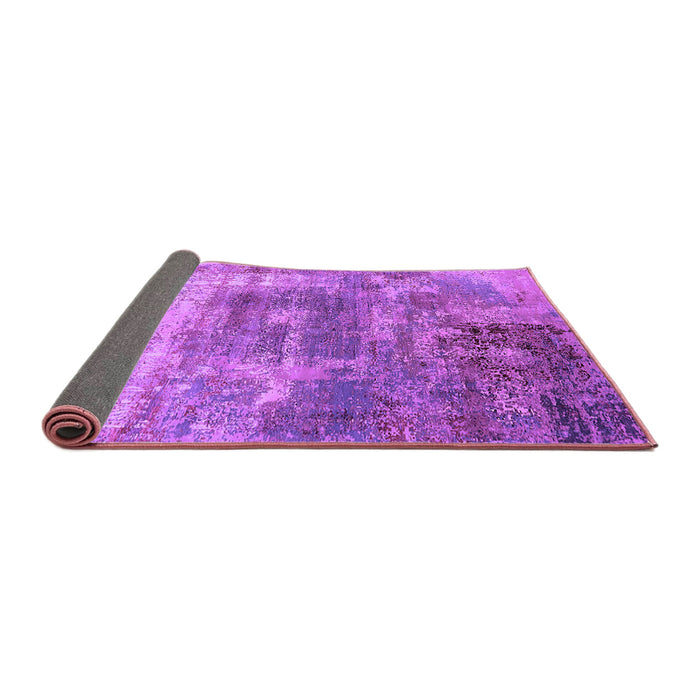 Sideview of Oriental Purple Industrial Rug, urb2617pur