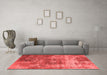 Industrial Red Washable Rugs