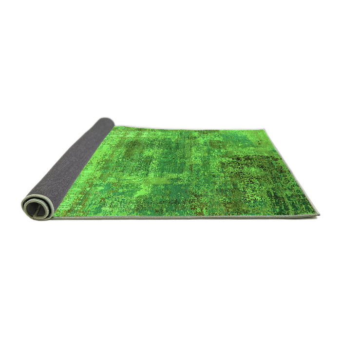 Sideview of Oriental Green Industrial Rug, urb2617grn