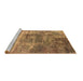 Sideview of Machine Washable Oriental Brown Industrial Rug, wshurb2617brn