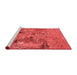 Industrial Red Washable Rugs