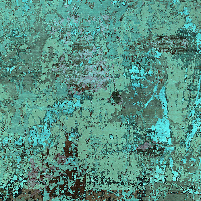 Oriental Turquoise Industrial Rug, urb2618turq