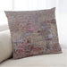Lifestyle Image of Mid-Century Modern Urban Square Chestnut Brown Throw Pillow, 18 inch by 18 inch, pwurb2618