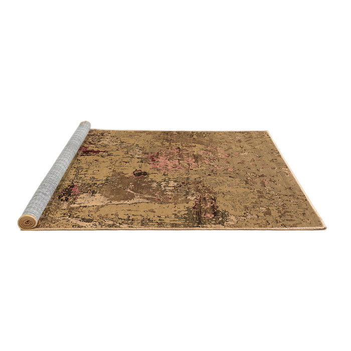 Sideview of Machine Washable Oriental Brown Industrial Rug, wshurb2618brn