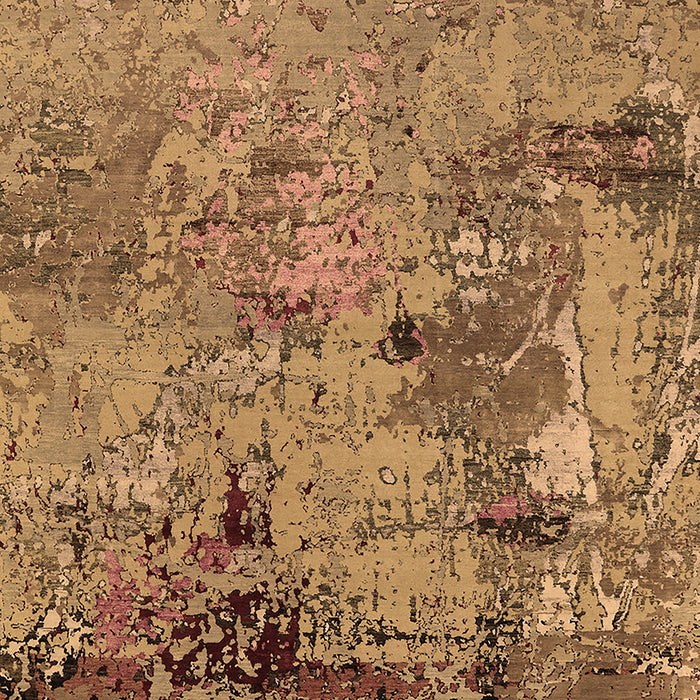 Machine Washable Oriental Brown Industrial Rug, wshurb2618brn