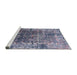 Sideview of Machine Washable Industrial Modern Purple Haze Purple Rug, wshurb2619