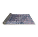 Sideview of Mid-Century Modern Purple Oriental Rug, urb2619