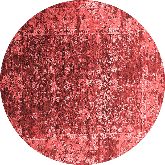 Machine Washable Oriental Red Industrial Rug, wshurb2619red