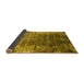 Sideview of Oriental Yellow Industrial Rug, urb2619yw