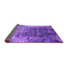 Sideview of Oriental Purple Industrial Rug, urb2619pur