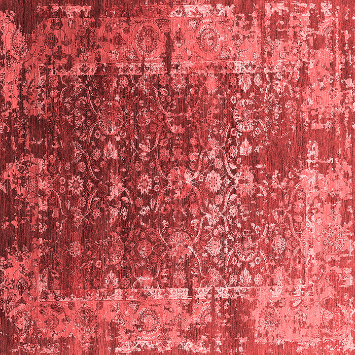 Machine Washable Oriental Red Industrial Rug, wshurb2619red