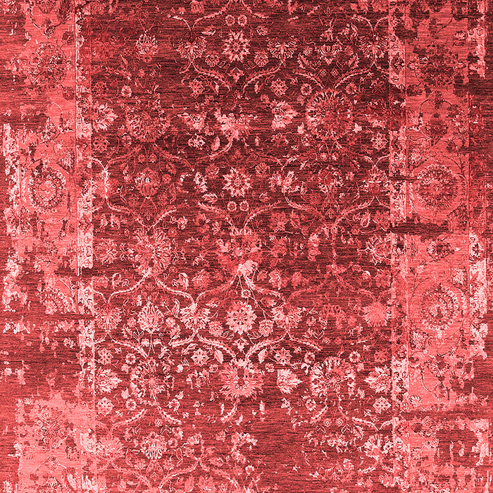 Machine Washable Oriental Red Industrial Rug, wshurb2619red