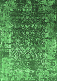 Oriental Emerald Green Industrial Rug, urb2619emgrn