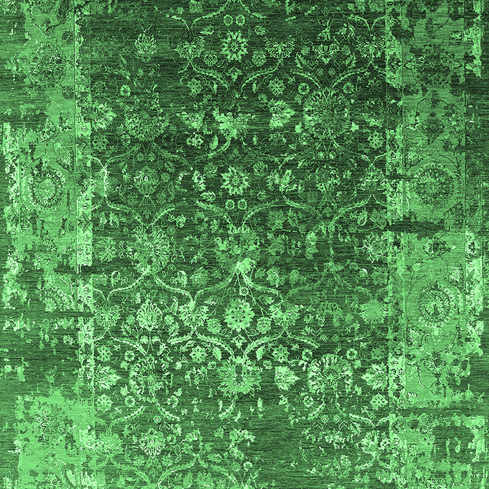 Oriental Emerald Green Industrial Rug, urb2619emgrn